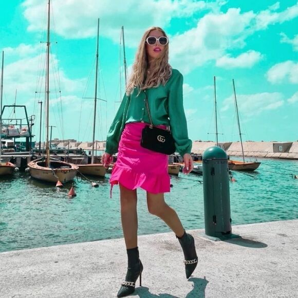 ZARA CHAIN HIGH HEEL ANKLE BOOTS - Picture 11 of 15